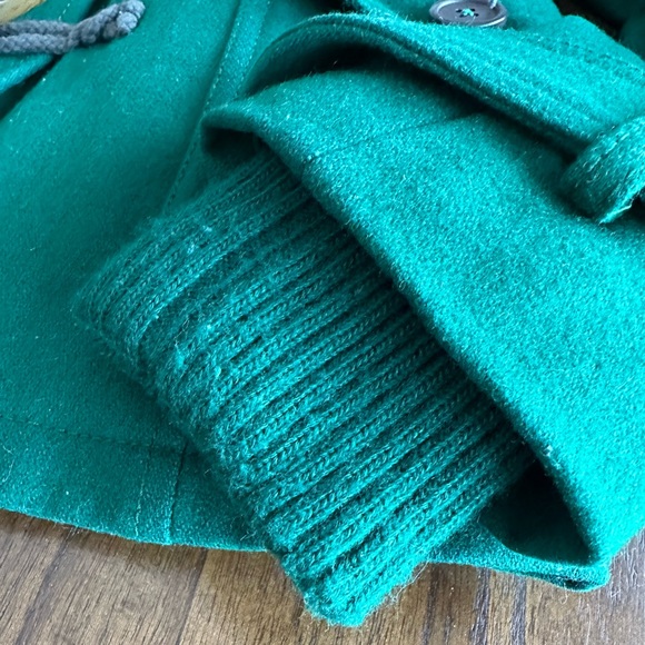 Vintage Thinsulate Green Wool Pea Coat with Toggles - Size Small - Picture 6 of 11